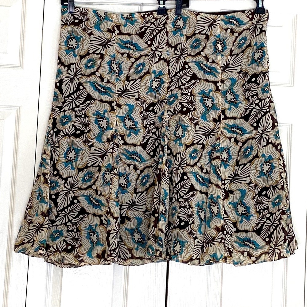 George designs by Mark Eisen multicolored pull on floral skirt size 18